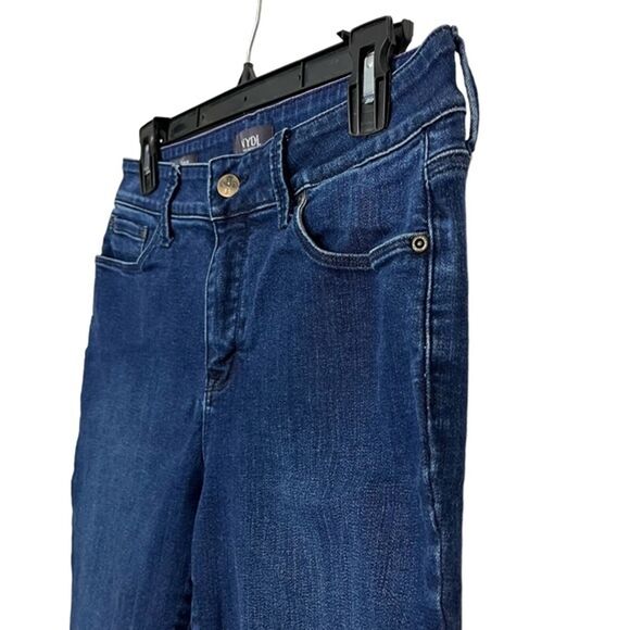 NYDJ Not Your Daughter's Jeans MARILYN ANKLE Dark Wash Stretch Jeans Flowers 10 - Picture 3 of 16